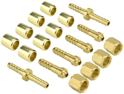 Type A hose repair connectors, ferrules and splicers
