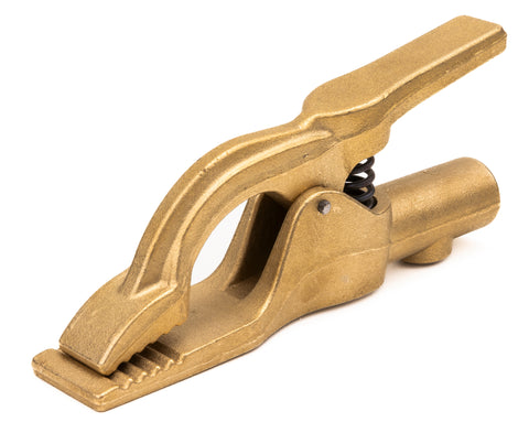 500A high-copper ground clamp angled view