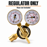 SÜA argon regulator package contents: regulator only; hose not included.