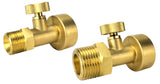 Disposable-cylinder adapter pair angled view