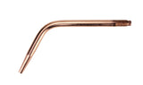 Single bent copper replacement welding tip end