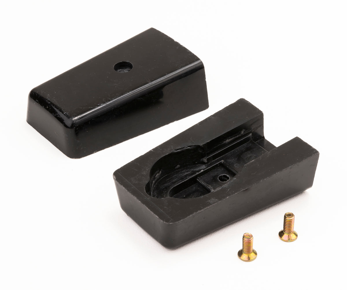 Black upper and lower insulators with screws
