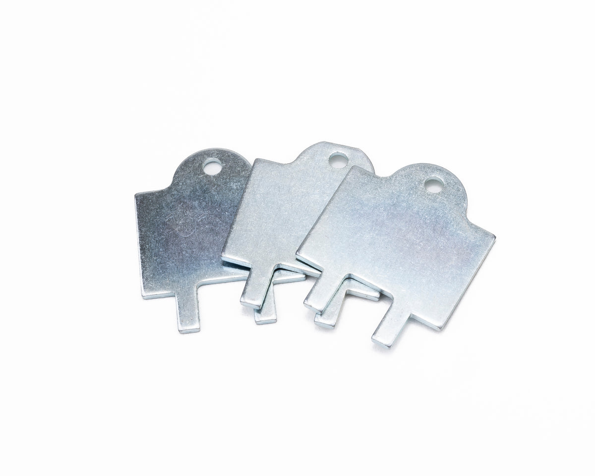 Three flat metal gouging torch wrenches