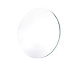Clear round glass lens