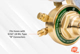 Oxygen regulator Type B right-hand outlet