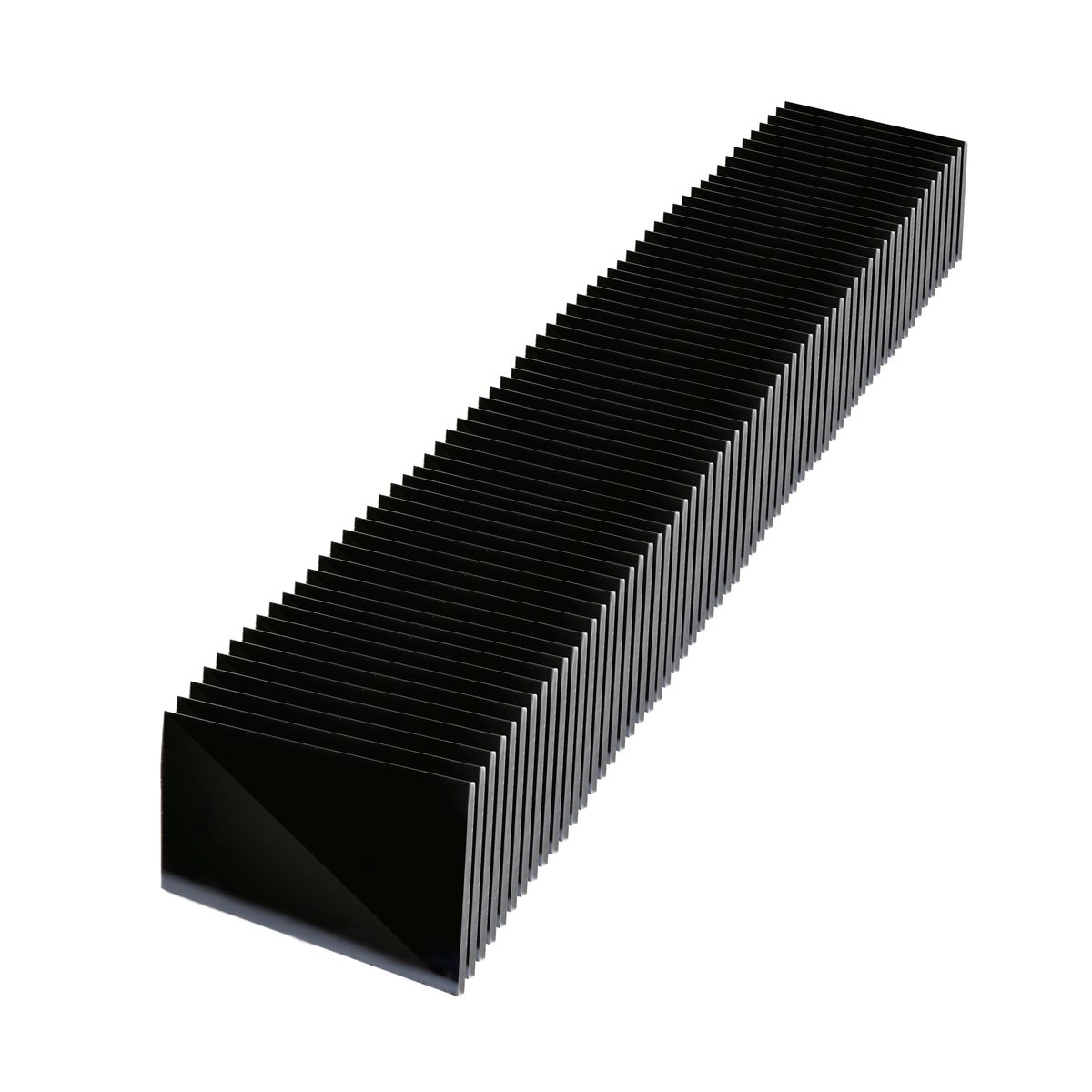 Bulk stack of dark rectangular filter lenses