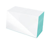 Clear rectangular cover lenses arranged upright