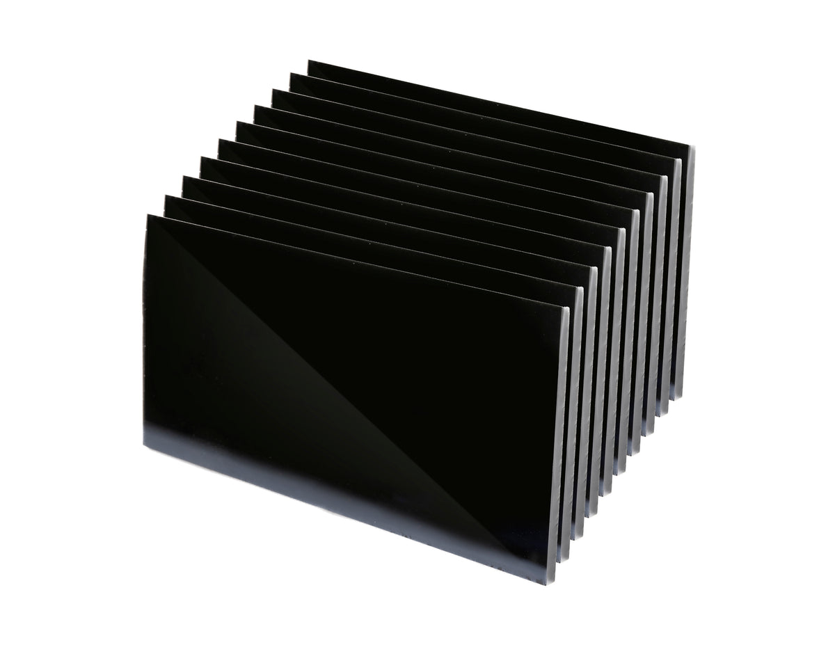 Dark rectangular filter lenses arranged upright