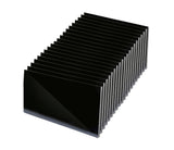 Medium stack of dark rectangular filter lenses