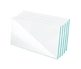 Small stack of clear rectangular cover lenses
