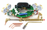 Wyvern H kit components laid out with regulators, hose and torch