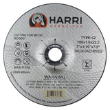 HARRI type 42 metal cut-off wheel, 7 x 1/16 x 7/8 inch