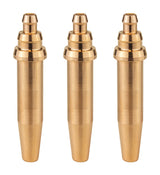 Three G02 acetylene machine cutting tips