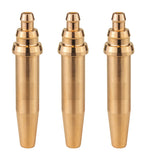 Three G02 acetylene machine cutting tips