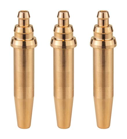 Three G02 acetylene machine cutting tips