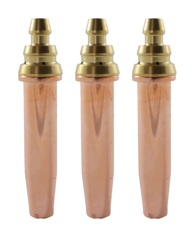 Three G03 propane machine cutting tips