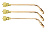 Three long MFA-J rosebud heating tips