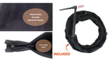 TIG torch cable with nylon cover and zipper