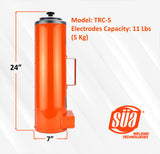 TRC-5 electrode oven dimensions and 11 lb capacity