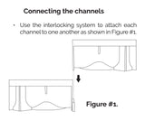 Channel drain section connection instructions