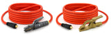 Orange UltraFlex lead set with copper ground clamp and Dinse 10-25 connectors