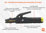 SÜA AF-3 electrode holder features