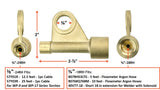 TIG torch stud adapter dimensions