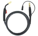 MIG gun with coiled cable and 2-pin trigger connector