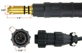 Lincoln-style MIG power plug and round 2-pin trigger connection diagram
