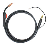 Lincoln-style MIG gun with cable and spade trigger terminals