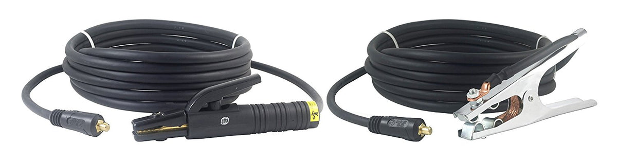 150A #4 AWG welding lead pair with Dinse 10-25 connectors