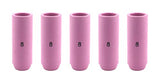 Five regular size 8 pink TIG cups