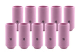 Ten regular size 10 pink TIG cups