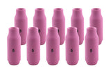 Ten regular size 5 pink TIG cups