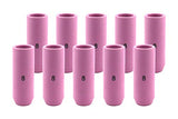 Ten regular size 8 pink TIG cups