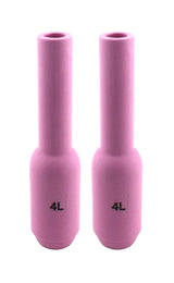 Two long size 4L pink TIG cups