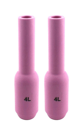 Two long size 4L pink TIG cups