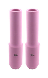 Two long size 6L pink TIG cups