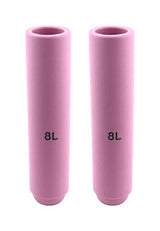 Two long size 8L pink TIG cups