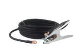 Ground clamp welding lead with copper ring terminal