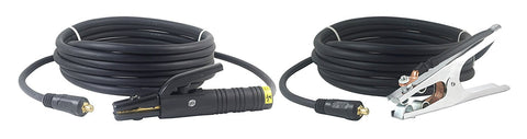 150A #4 AWG welding lead pair with Dinse 10-25 connectors