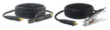 200A #2 AWG welding lead pair with Dinse connectors