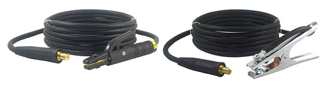 200A #2 AWG welding lead pair with Dinse connectors