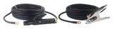 200A #2 AWG welding lead pair with terminal-lug connections