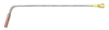 Long 2290H rosebud heating tip assembly with stainless tube and brass mixer