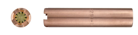 2290-1H copper rosebud tip, face and side views