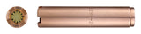2290-2H copper rosebud tip, face and side views