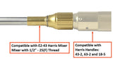 2393 tube connection to E2-43 mixer and compatible Harris-style handle