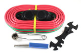 Twin hose, goggles, striker, tip cleaner and spanner