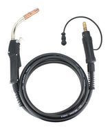 250A Lincoln-style MIG gun with cable and separate 2-pin trigger plug